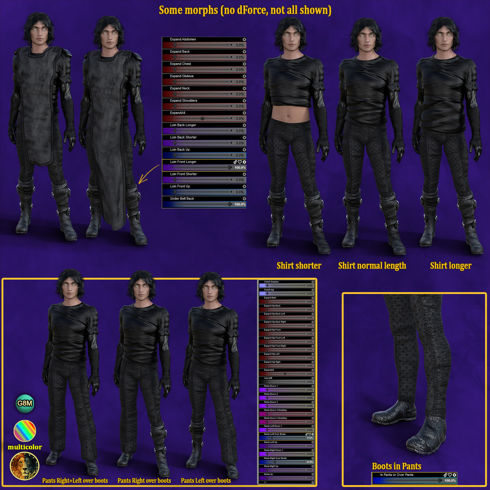 Lyones dForce Monk Outfit for G8M by N/A