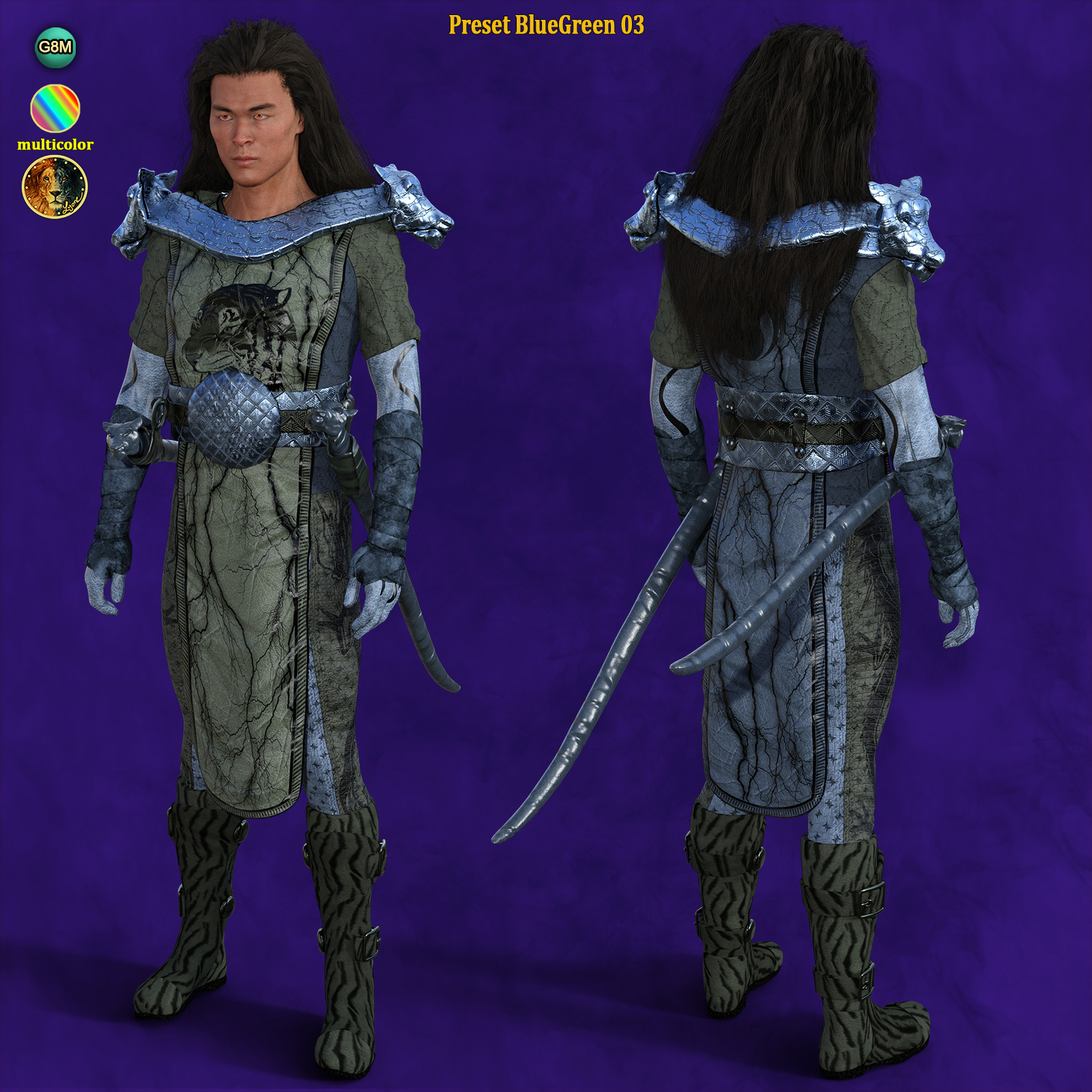 24 Presets for Lyones dforce Monk Outfit by N/A