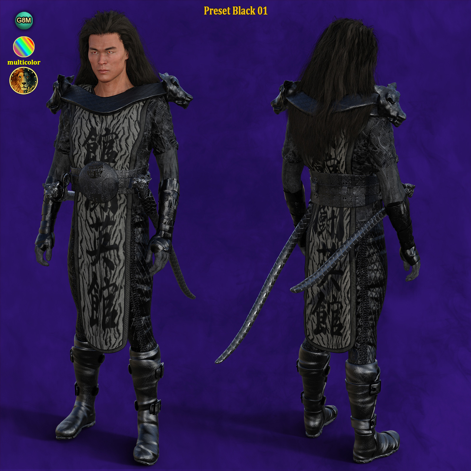 24 Presets for Lyones dforce Monk Outfit by N/A