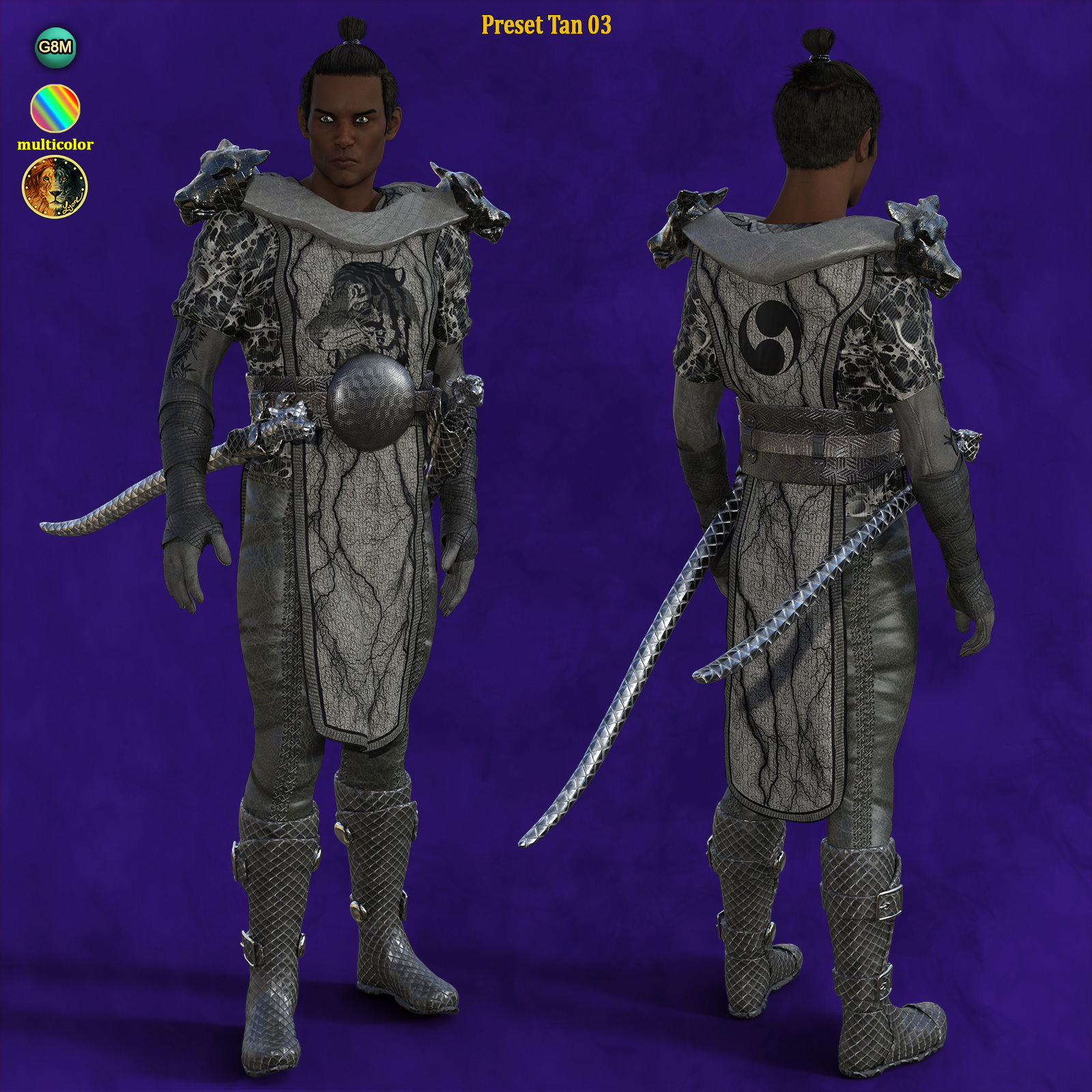 24 Presets for Lyones dforce Monk Outfit by N/A