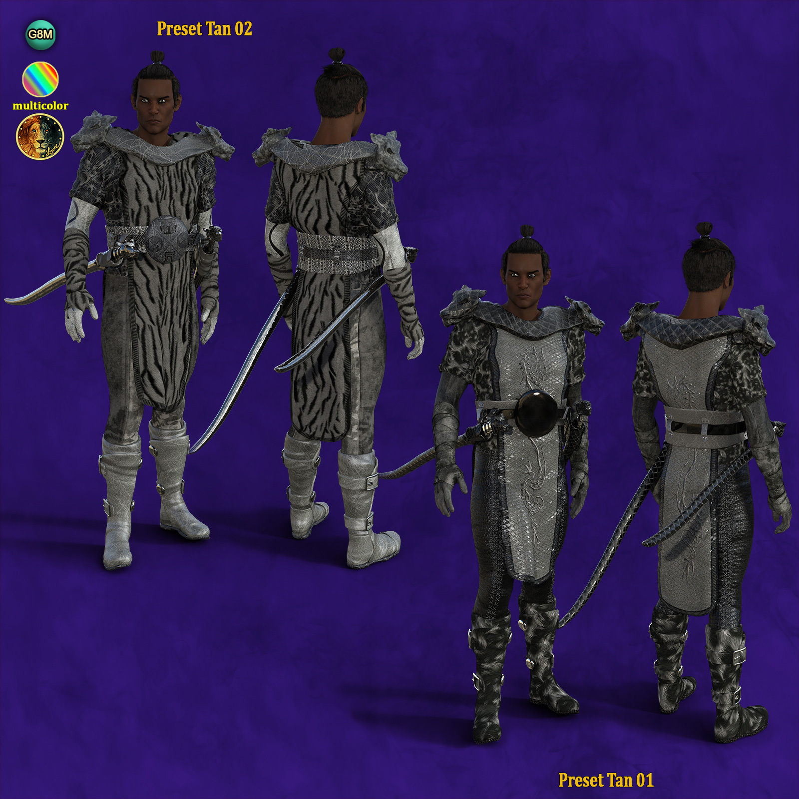 24 Presets for Lyones dforce Monk Outfit by N/A