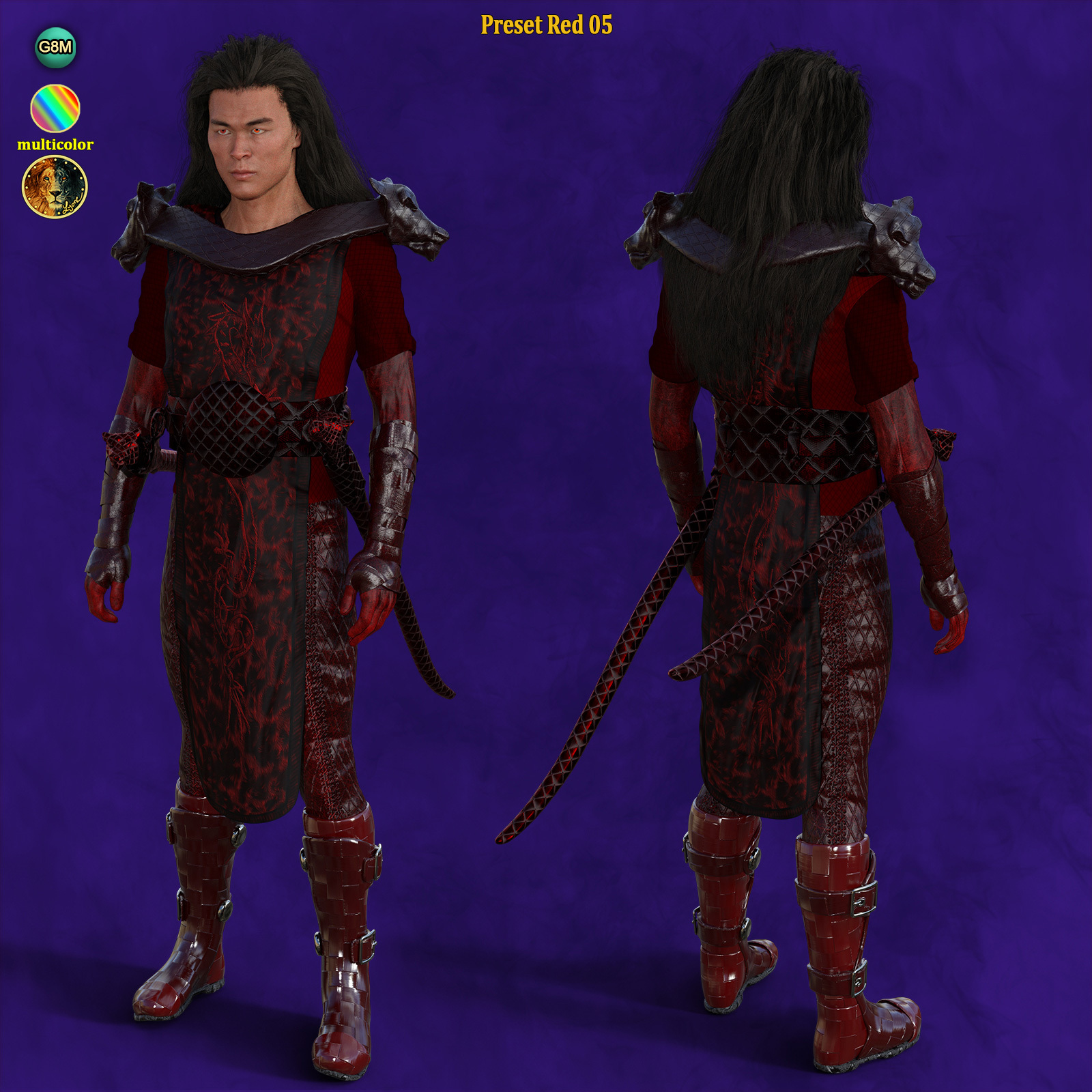 24 Presets for Lyones dforce Monk Outfit by N/A
