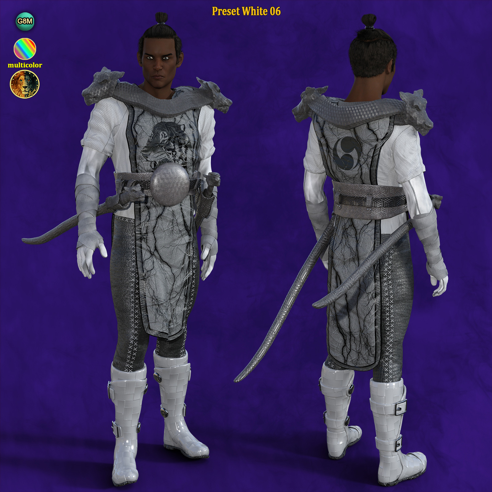 24 Presets for Lyones dforce Monk Outfit by N/A