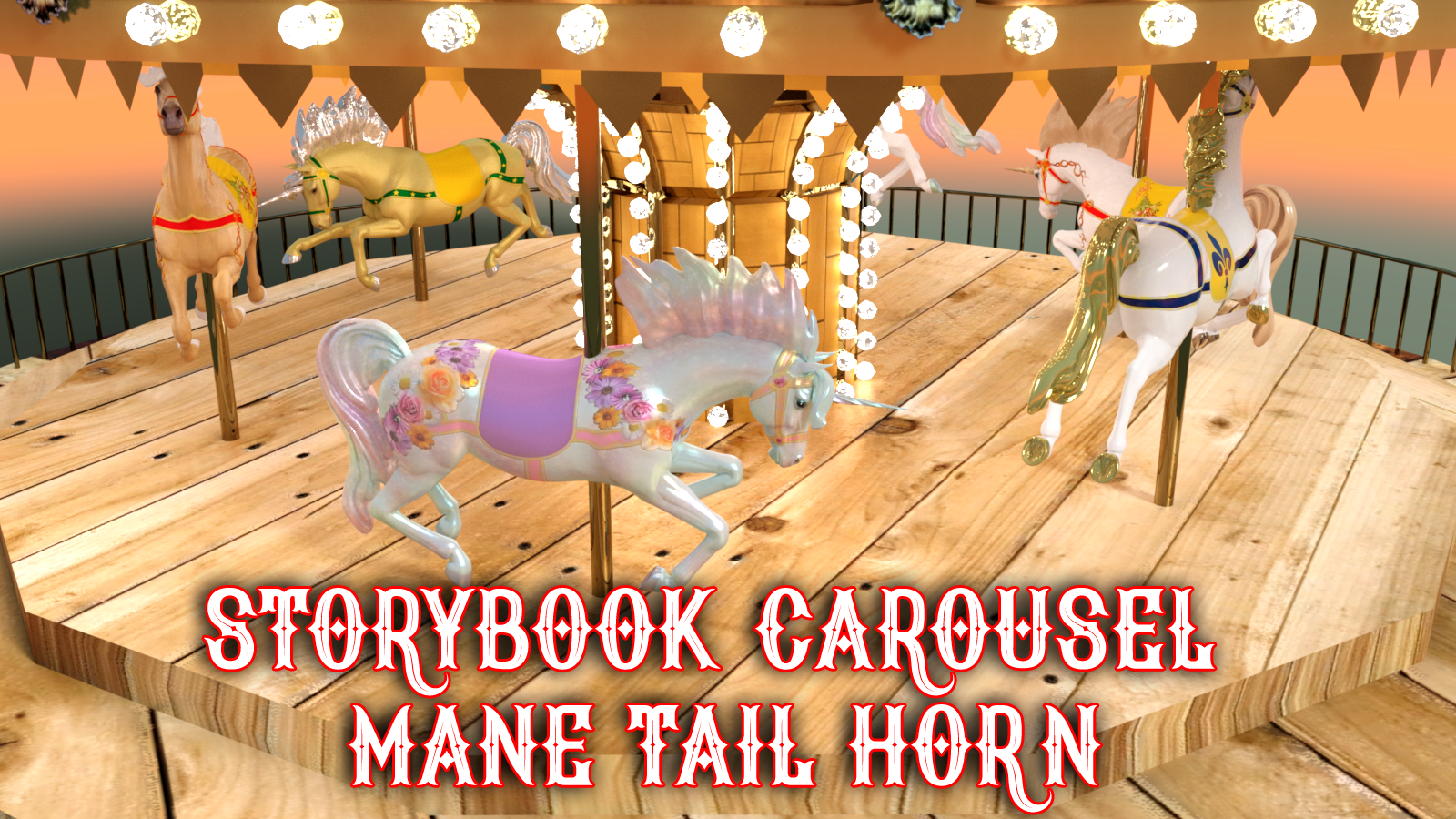 Storybook Carousel Horse by N/A