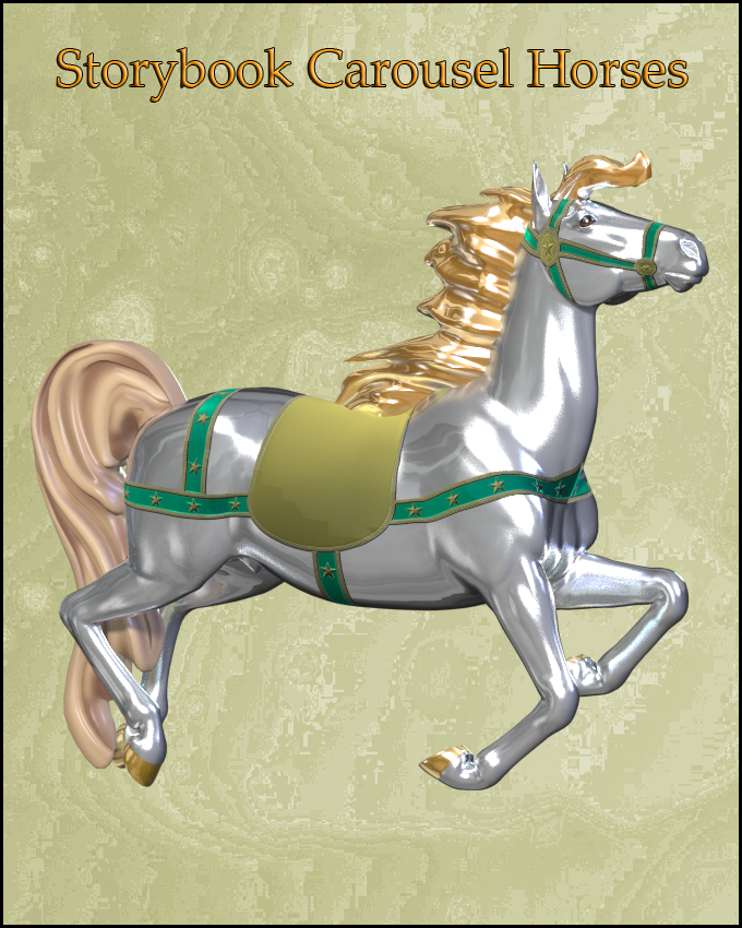 Storybook Carousel Horse by N/A