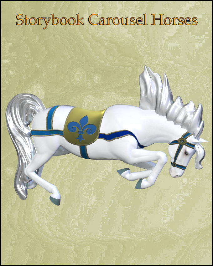 Storybook Carousel Horse by N/A