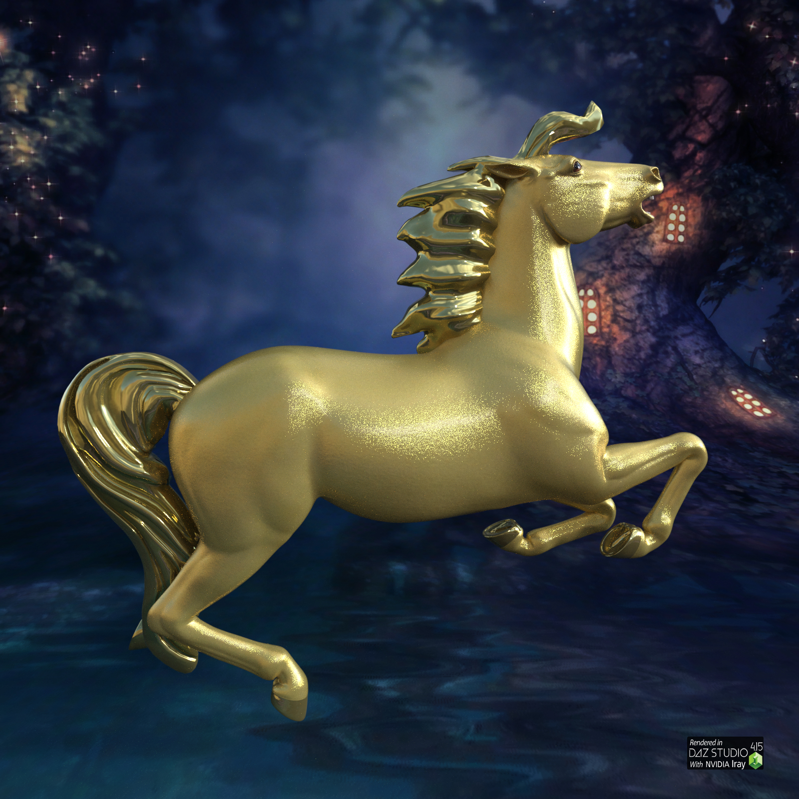 Storybook Carousel Horse by N/A