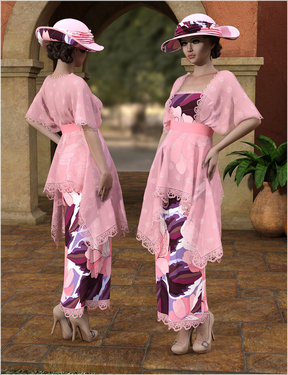 Styles For dForce - Edith Outfit for G8F by N/A