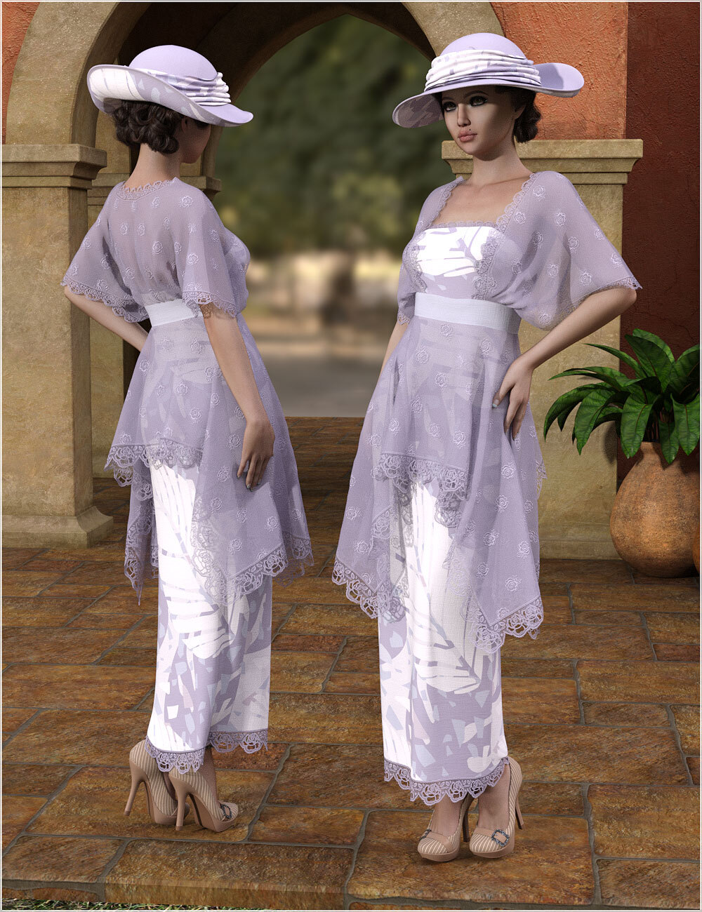 Styles For dForce - Edith Outfit for G8F by N/A