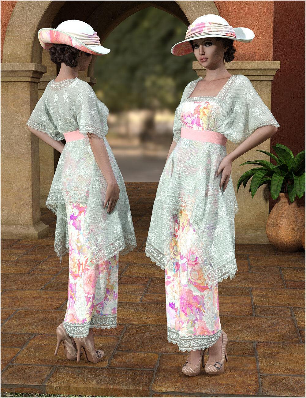 Styles For dForce - Edith Outfit for G8F by N/A