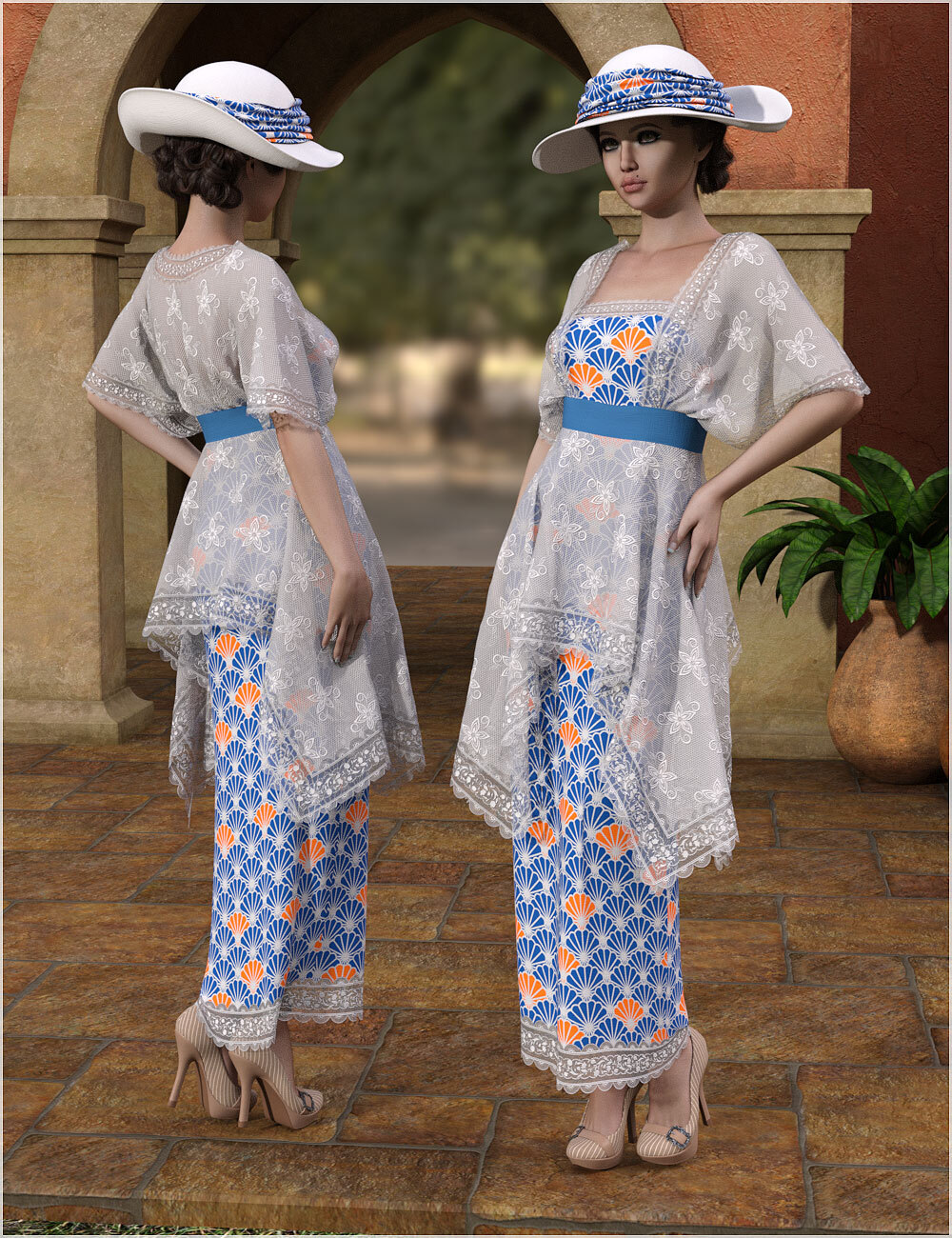 Styles For dForce - Edith Outfit for G8F by N/A
