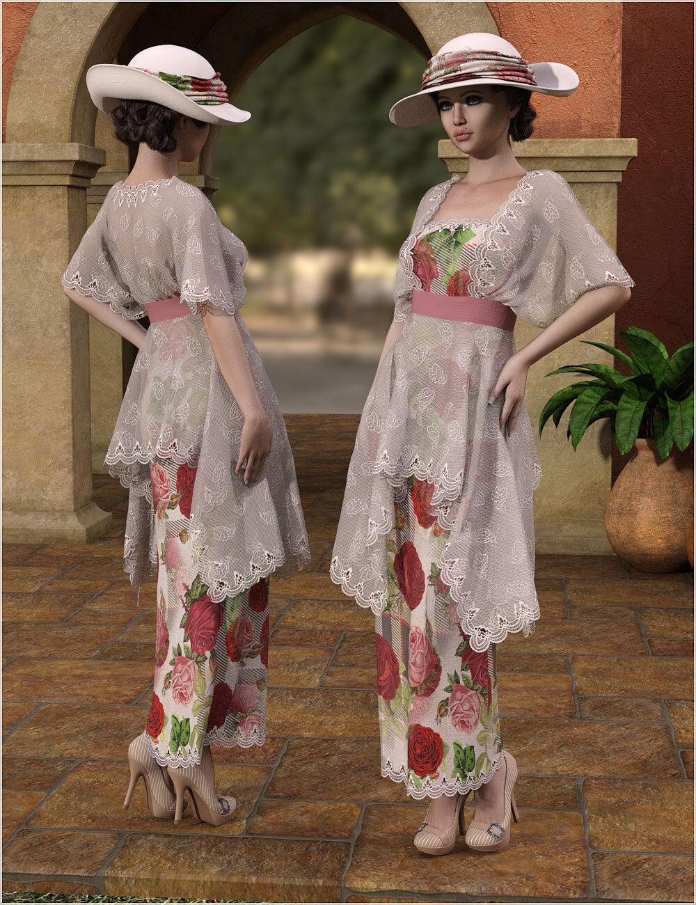 Styles For dForce - Edith Outfit for G8F by N/A