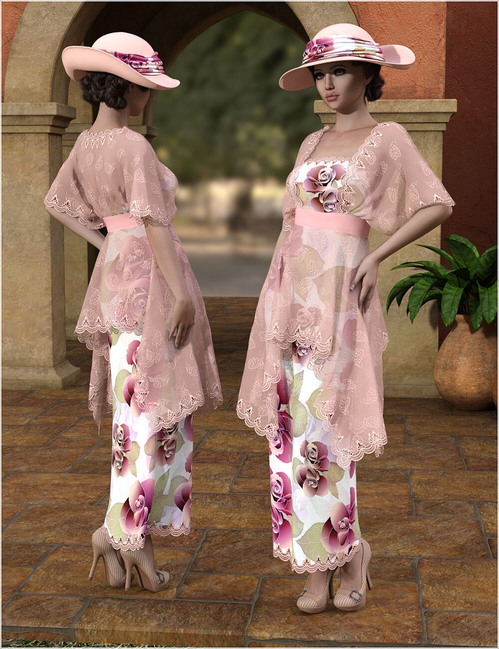 Styles For dForce - Edith Outfit for G8F by N/A