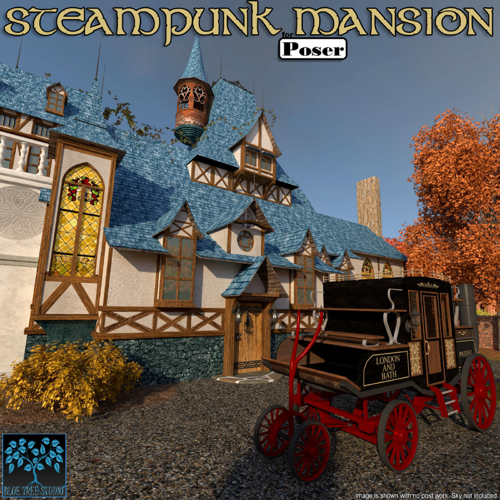 Steampunk Mansion for Poser by N/A