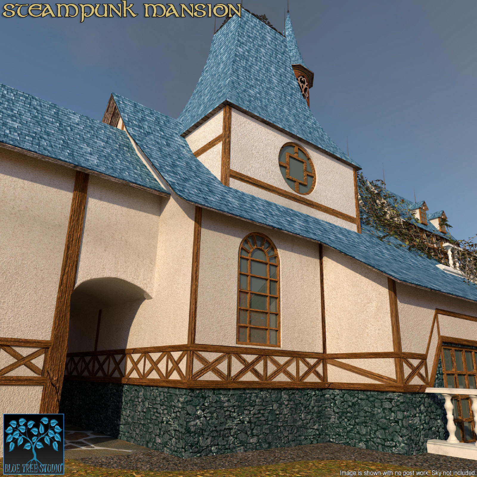 Steampunk Mansion for Poser by N/A