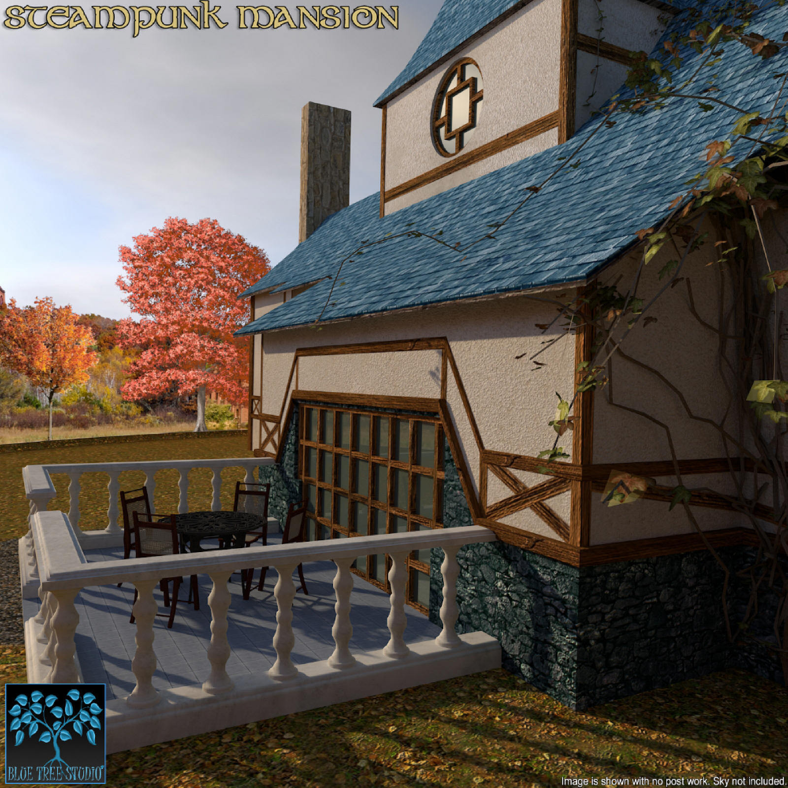 Steampunk Mansion for Poser by N/A