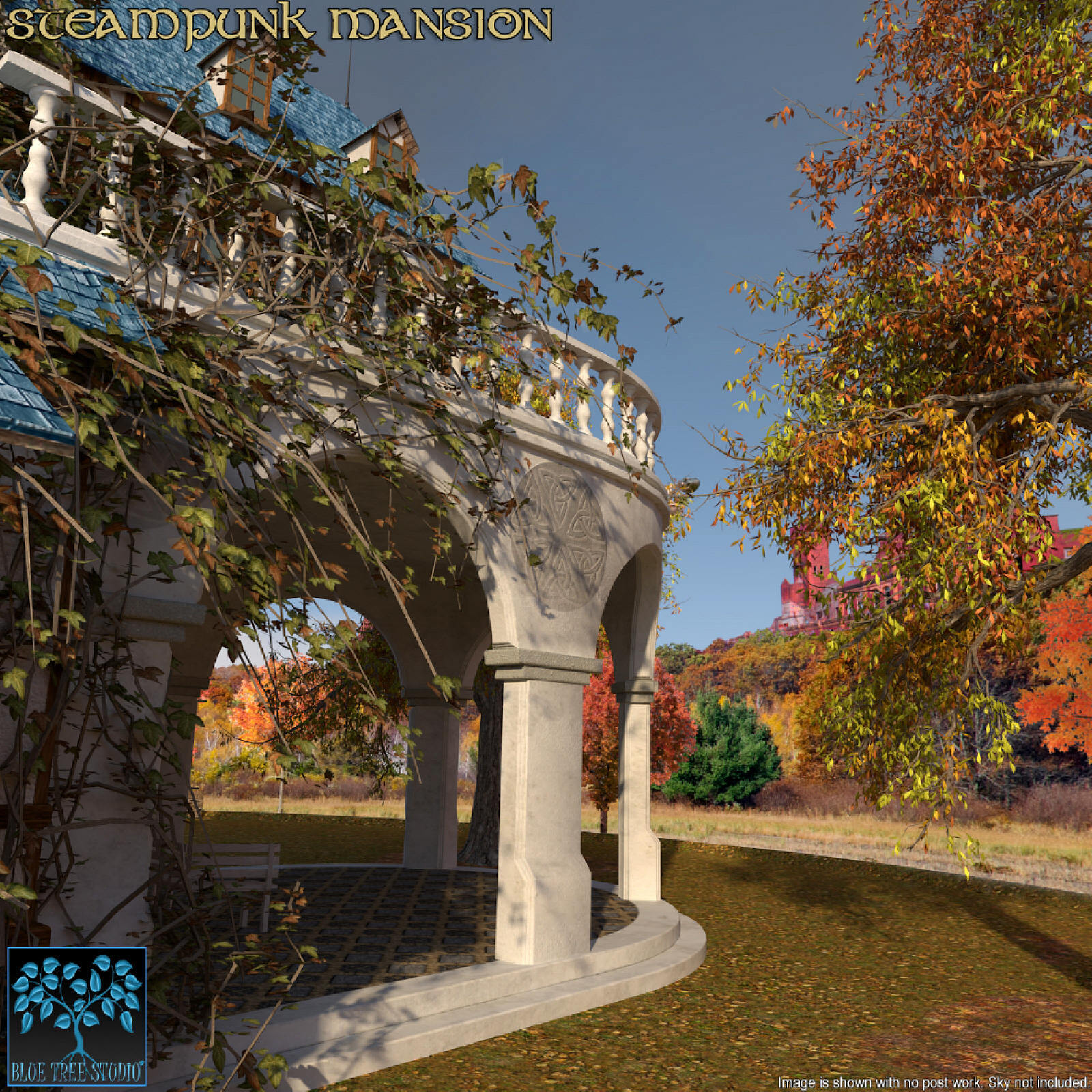 Steampunk Mansion for Poser by N/A
