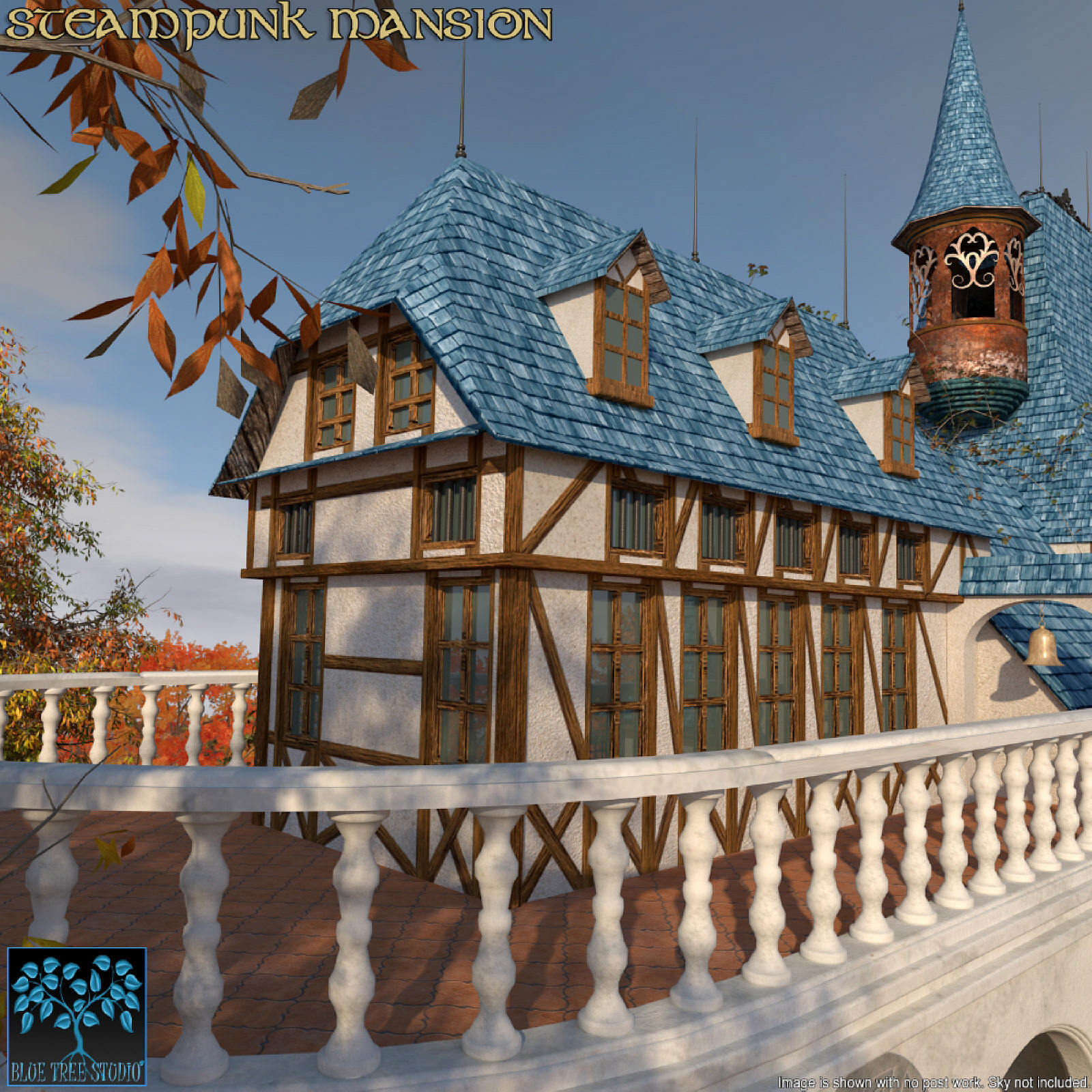 Steampunk Mansion for Poser by N/A