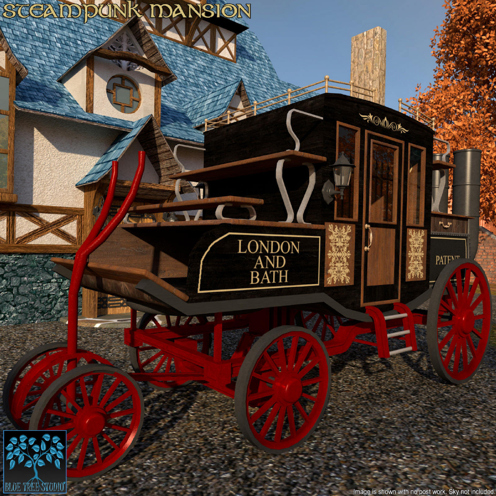 Steampunk Mansion for Poser by N/A