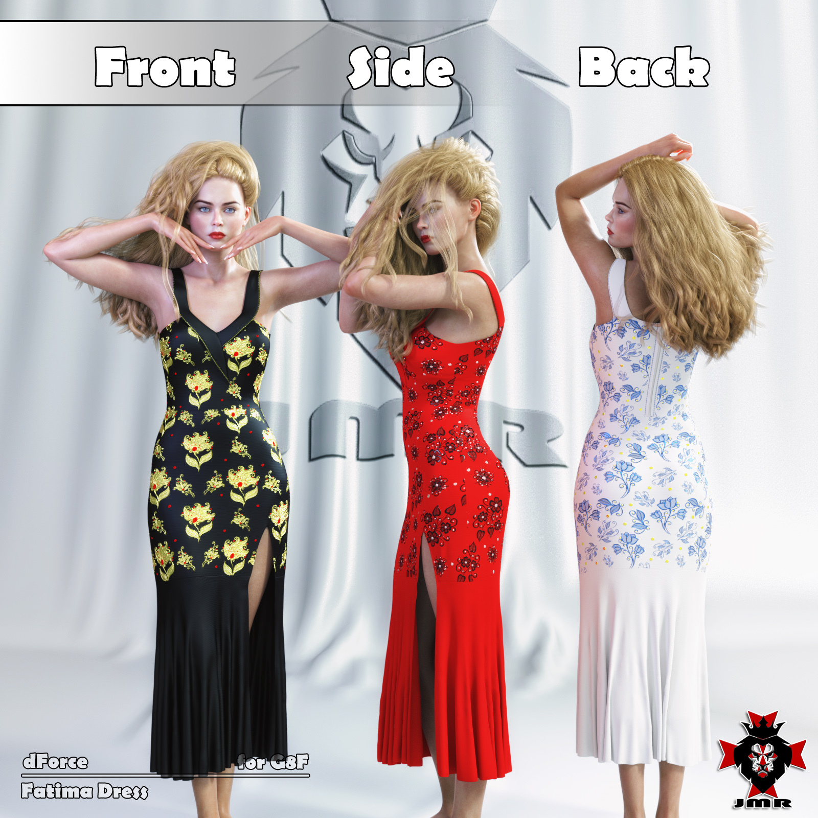 JMR dForce Fatima Dress for G8F by N/A