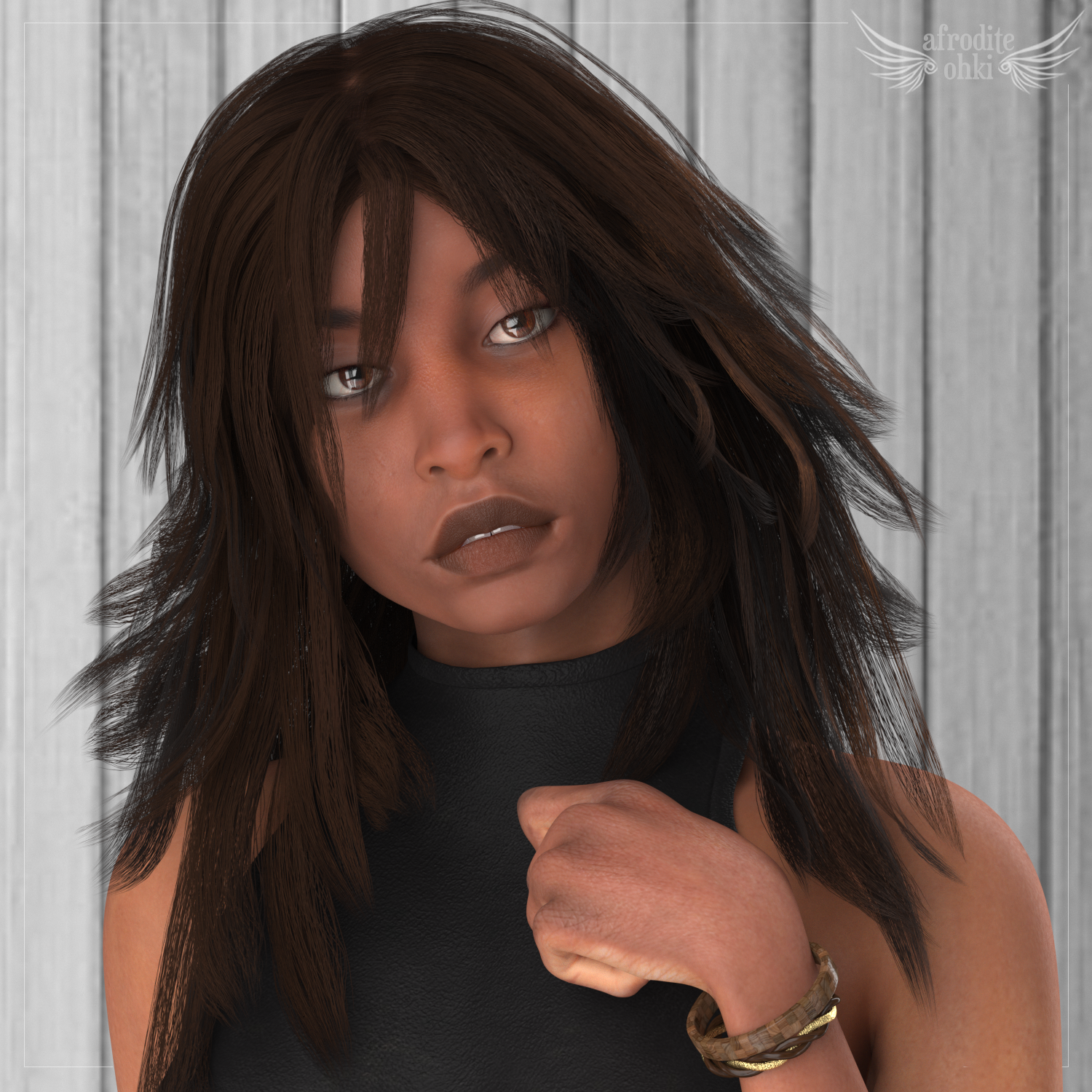Gabriele Hair for La Femme and more by N/A