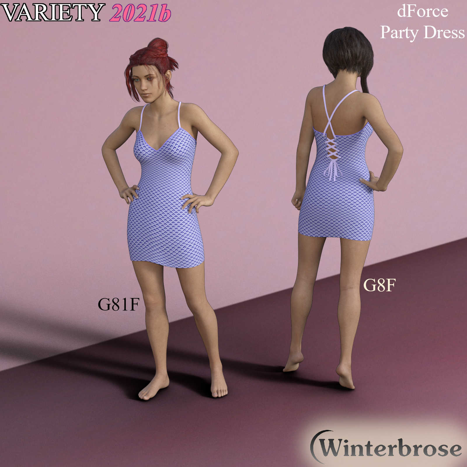 VARIETY Styles 2021b for dForce Party Dress Genesis 8 Females by N/A