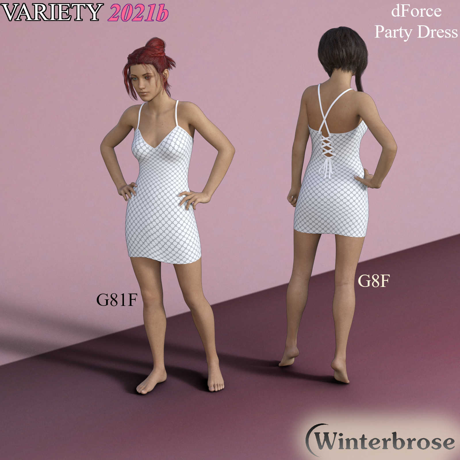 VARIETY Styles 2021b for dForce Party Dress Genesis 8 Females by N/A