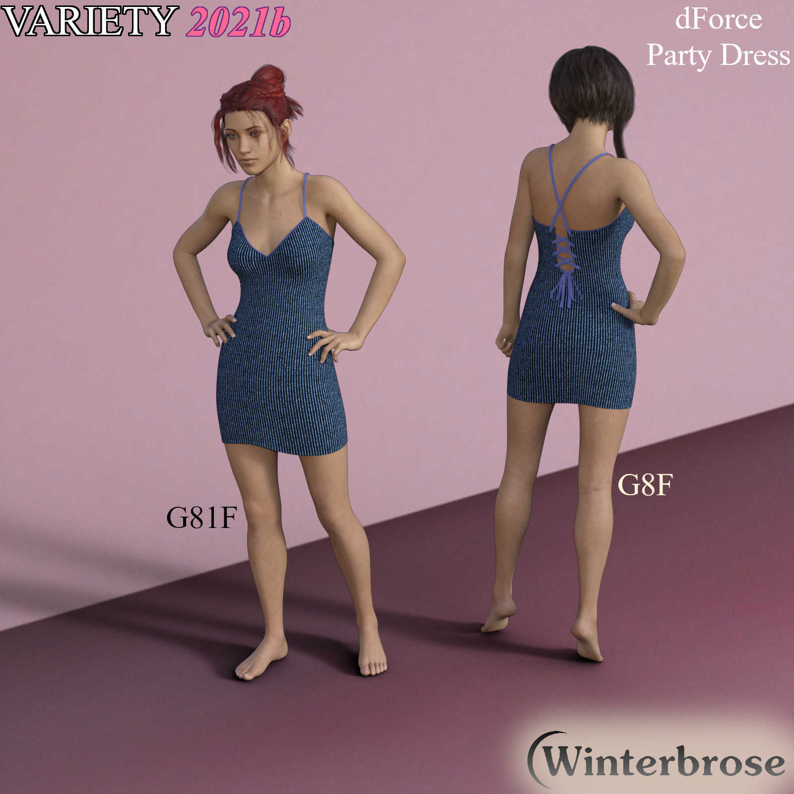 VARIETY Styles 2021b for dForce Party Dress Genesis 8 Females by N/A