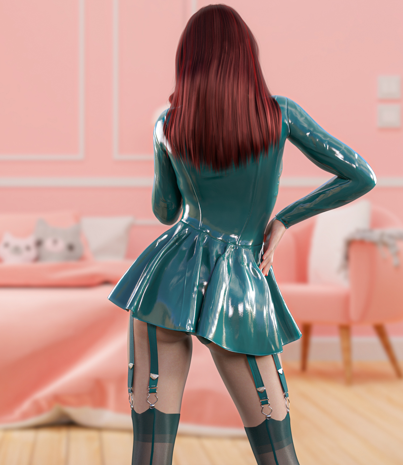 Club Wear dforce outfit for Genesis 8 & 8.1 Female(s) by N/A