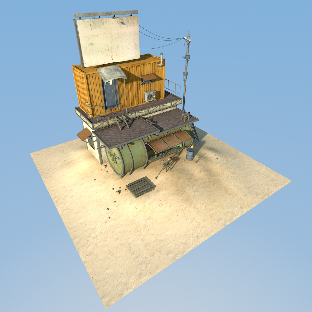 Wasteland Shop for Poser by N/A