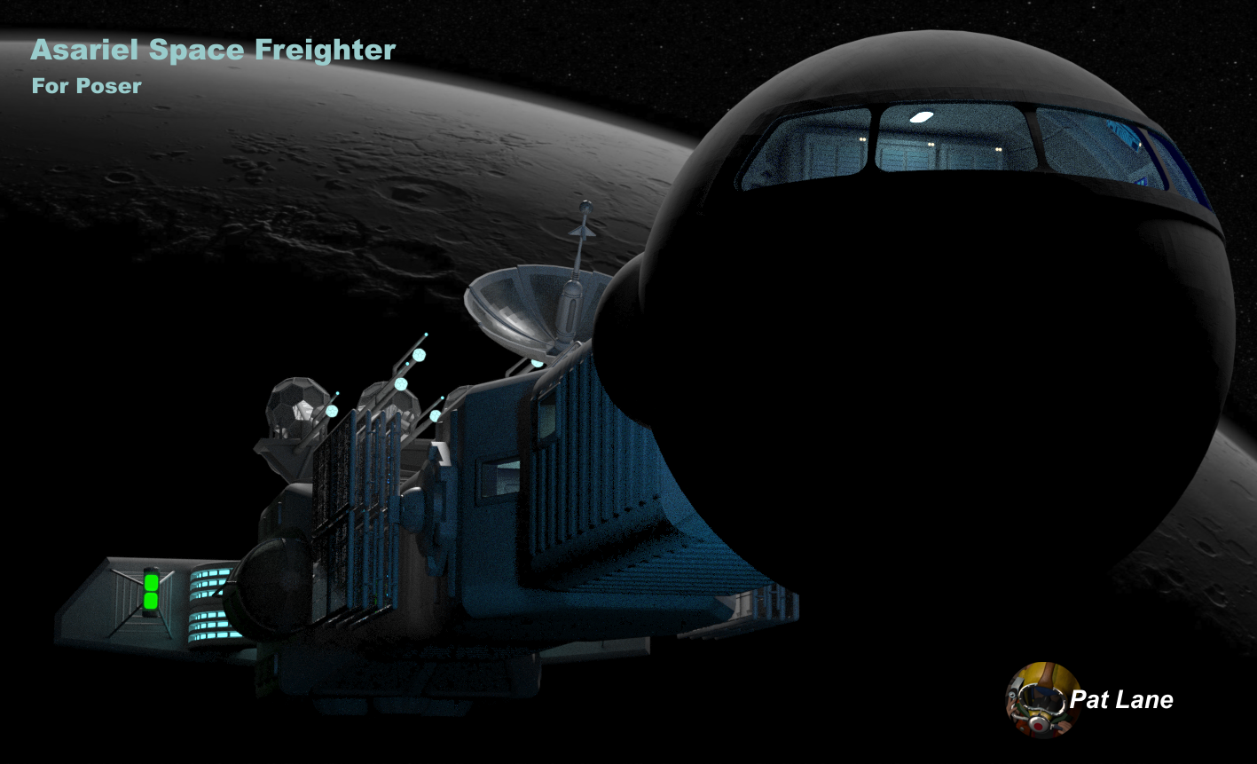 Space Freighter Asariel by N/A