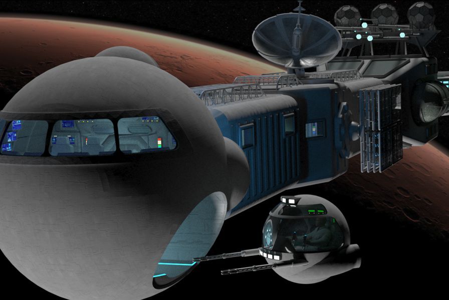 Space Freighter Asariel by N/A