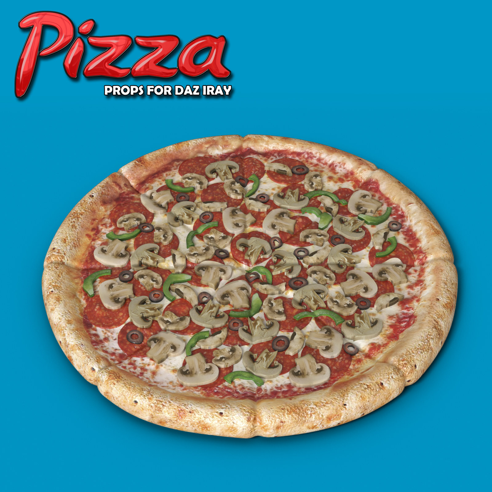 Exnem Pizza Props for Daz Studio IRAY by N/A