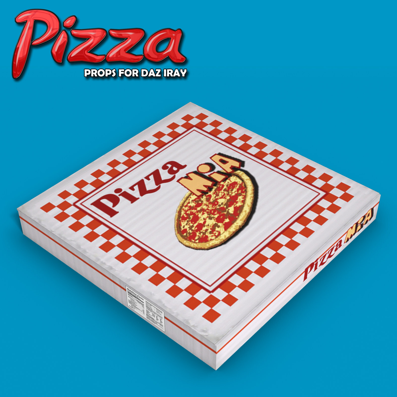 Exnem Pizza Props for Daz Studio IRAY by N/A