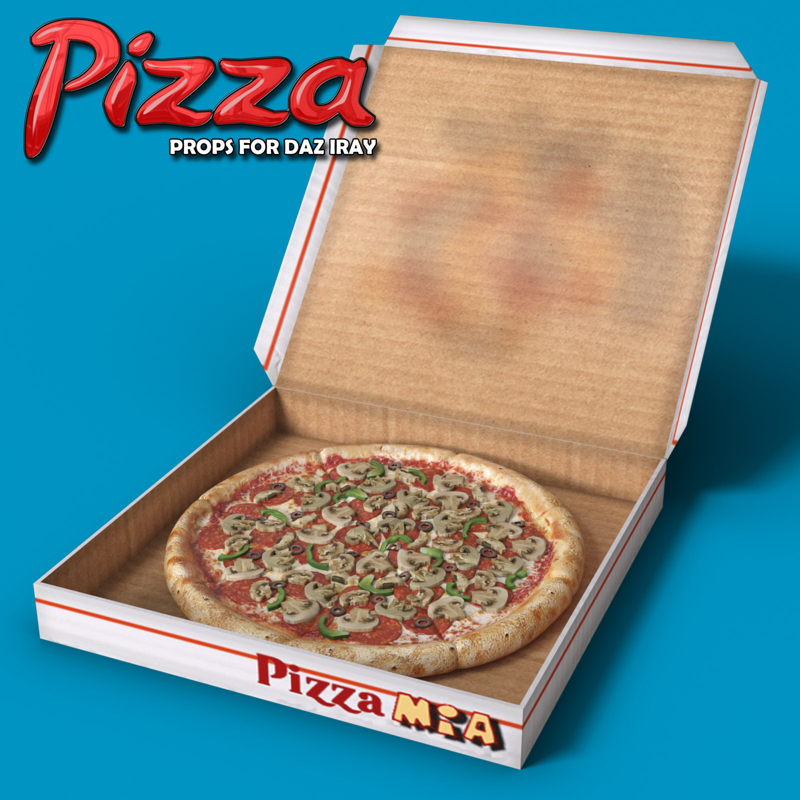 Exnem Pizza Props for Daz Studio IRAY by N/A