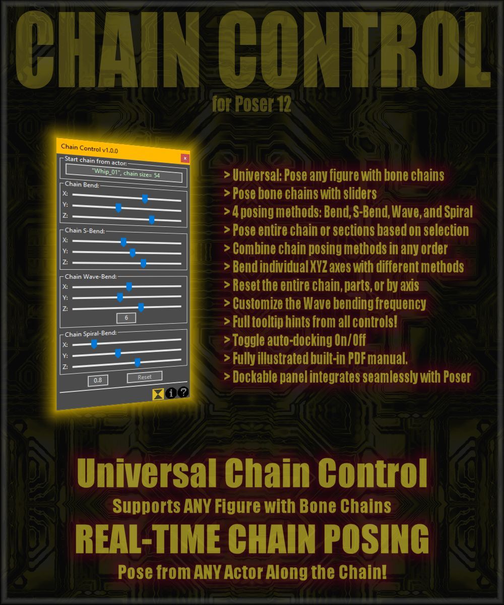 Chain Control for Poser 12 by N/A