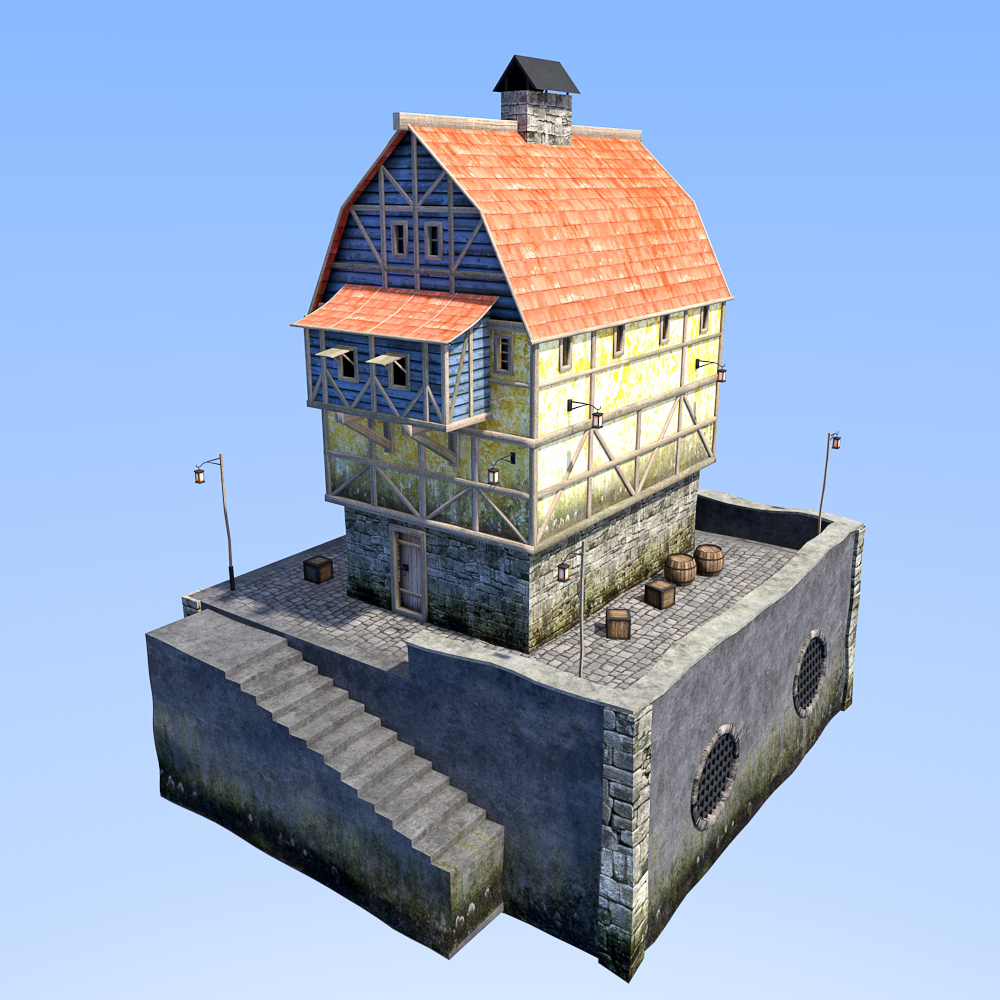 Coastal home for Daz Studio by N/A