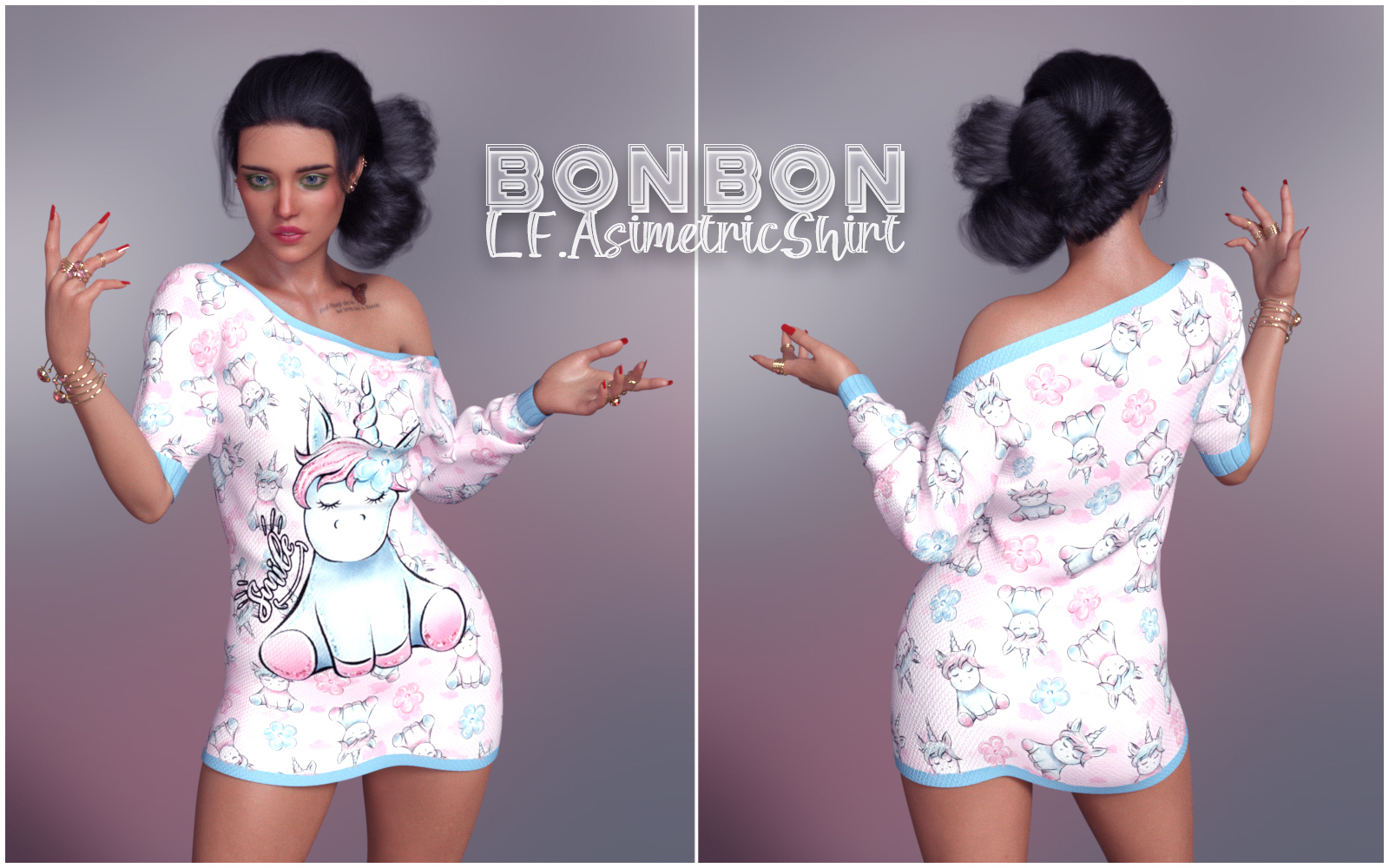 Bonbon LF Asymmetric Shirt G8F by N/A