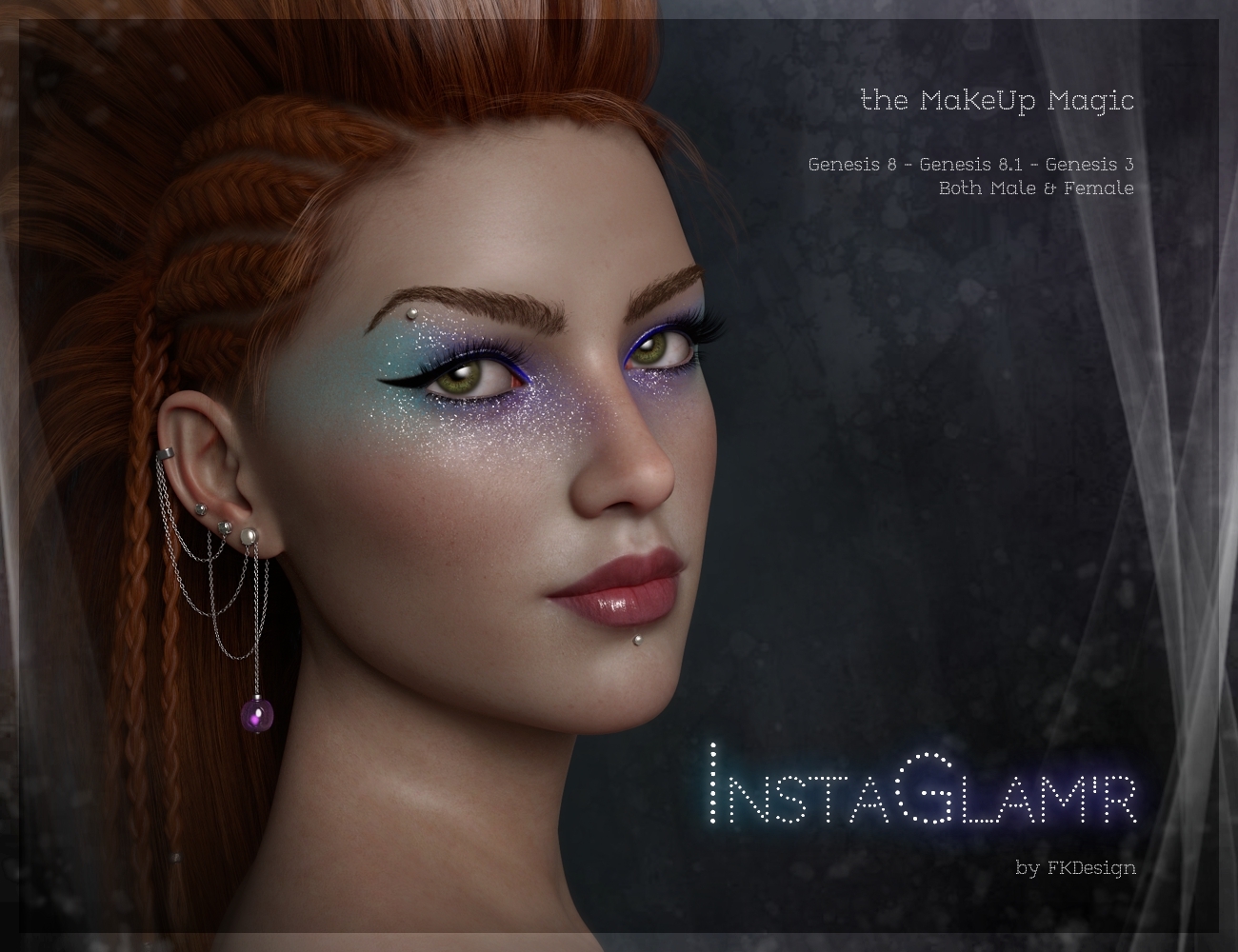 INSTAGLAM'R IRAY Magic MakeUp Genesis 8, 8.1 & 3 by N/A