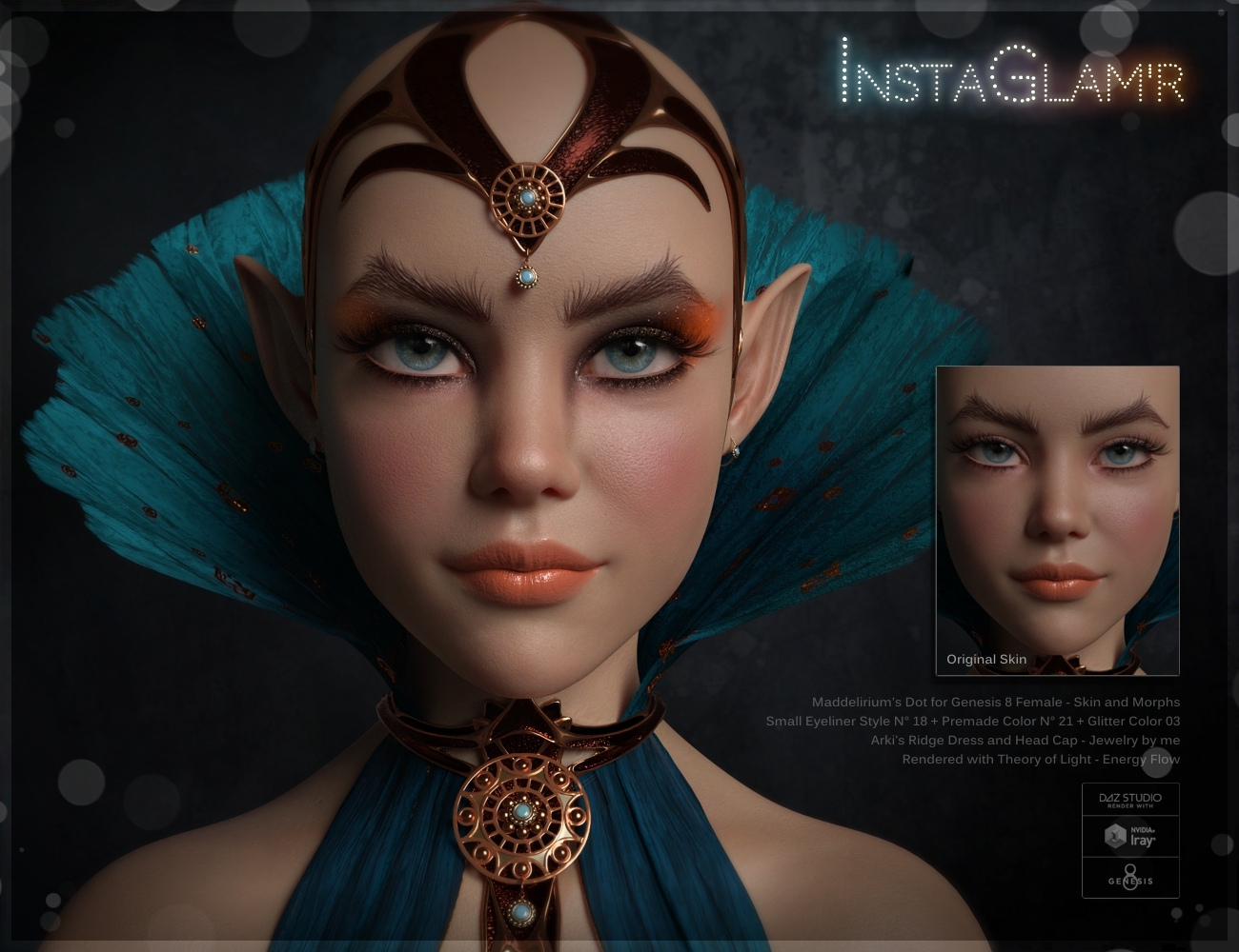 INSTAGLAM'R IRAY Magic MakeUp Genesis 8, 8.1 & 3 by N/A