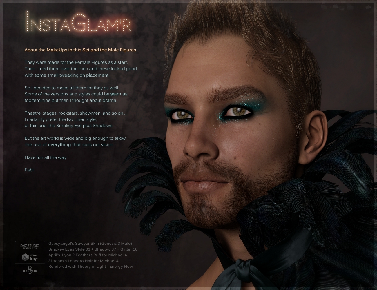 INSTAGLAM'R IRAY Magic MakeUp Genesis 8, 8.1 & 3 by N/A