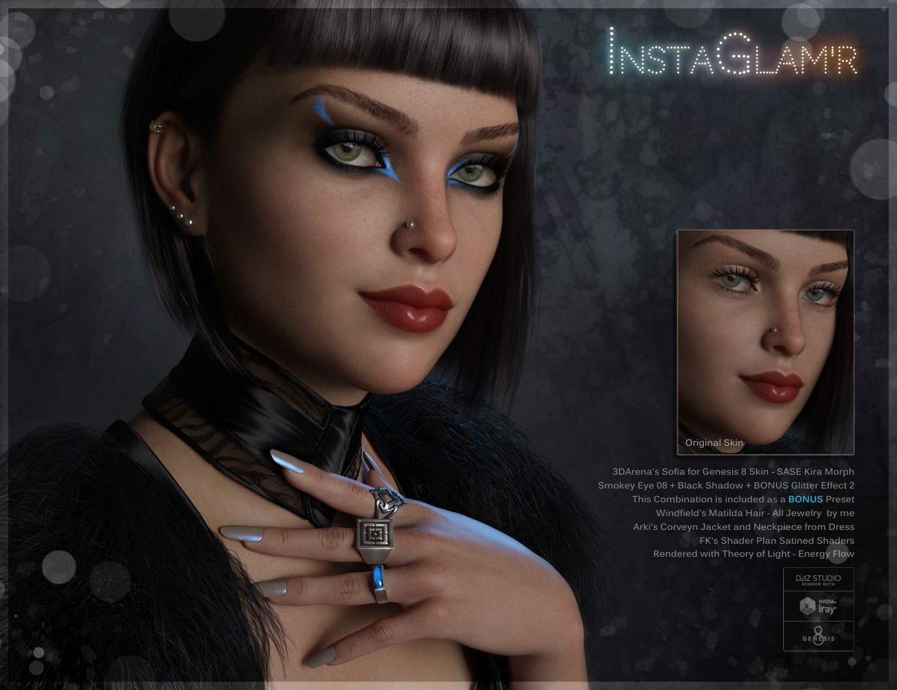 INSTAGLAM'R IRAY Magic MakeUp Genesis 8, 8.1 & 3 by N/A
