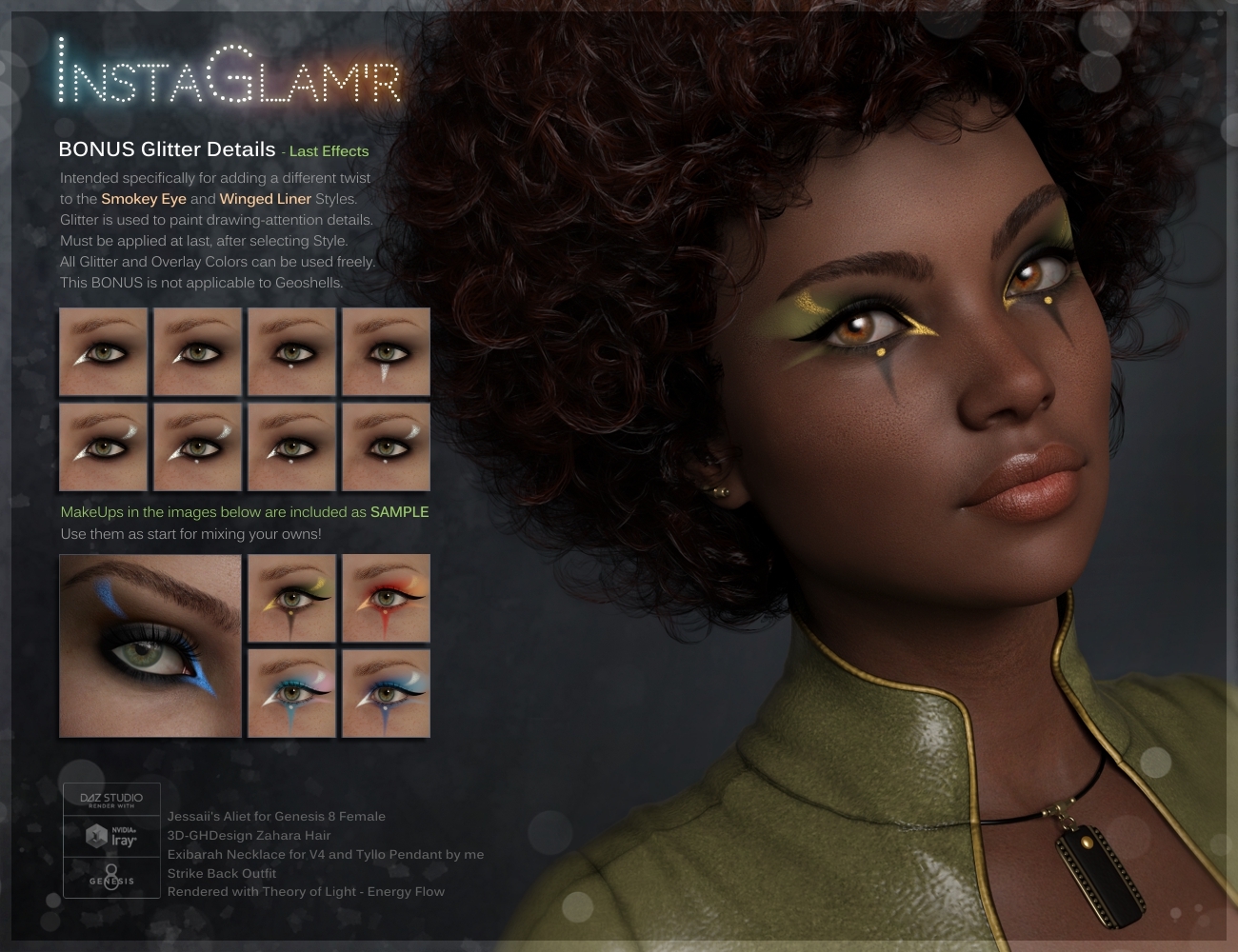 INSTAGLAM'R IRAY Magic MakeUp Genesis 8, 8.1 & 3 by N/A