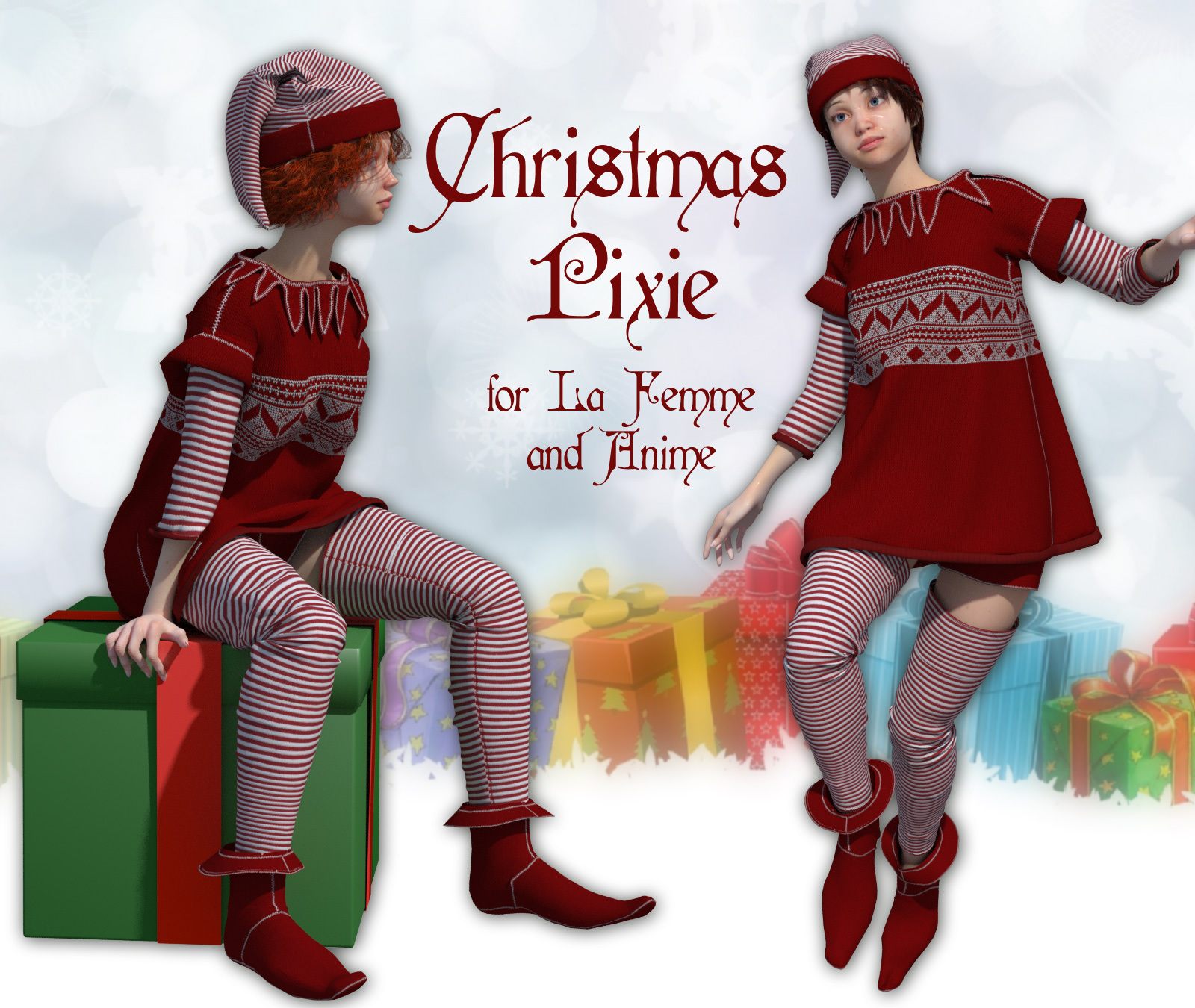 Christmas Pixie for La Femme and Anime by N/A