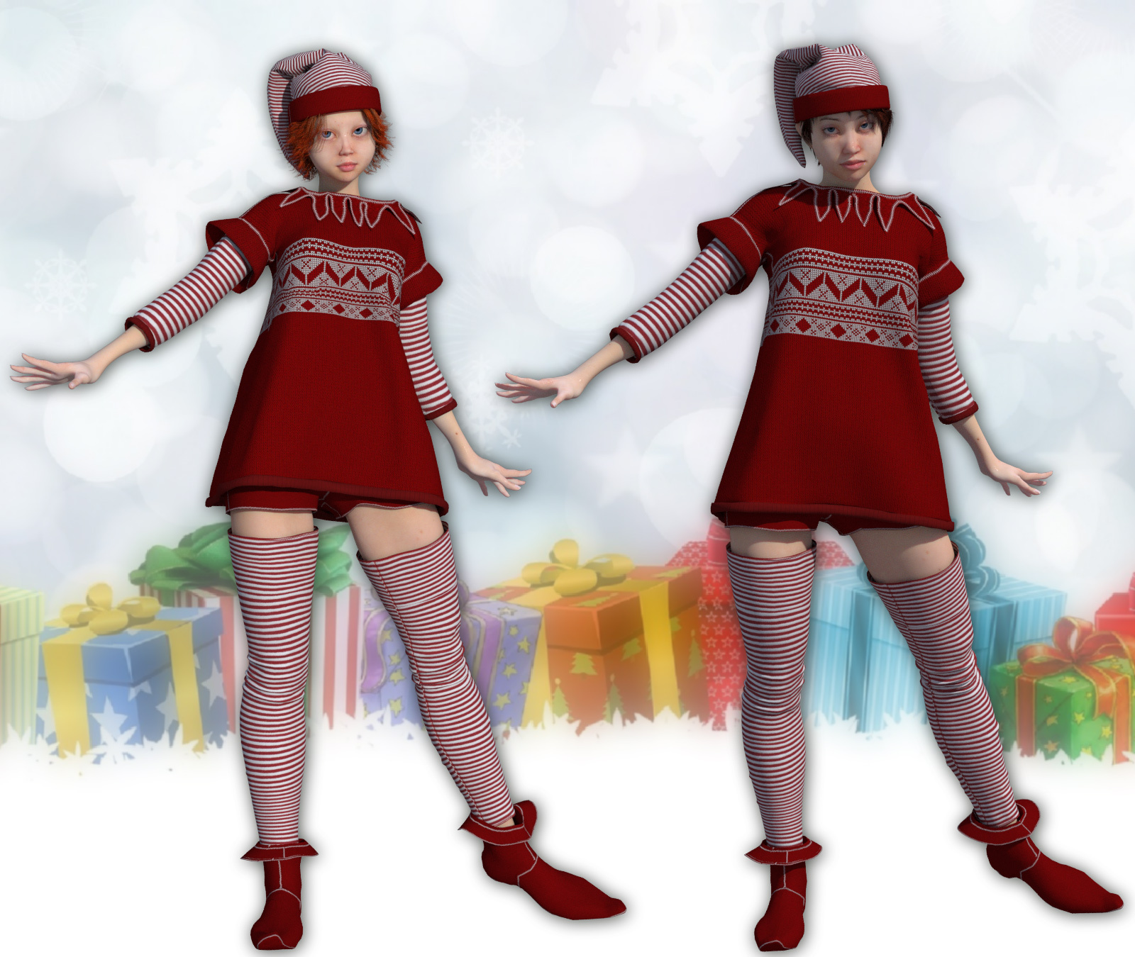 Christmas Pixie for La Femme and Anime by N/A