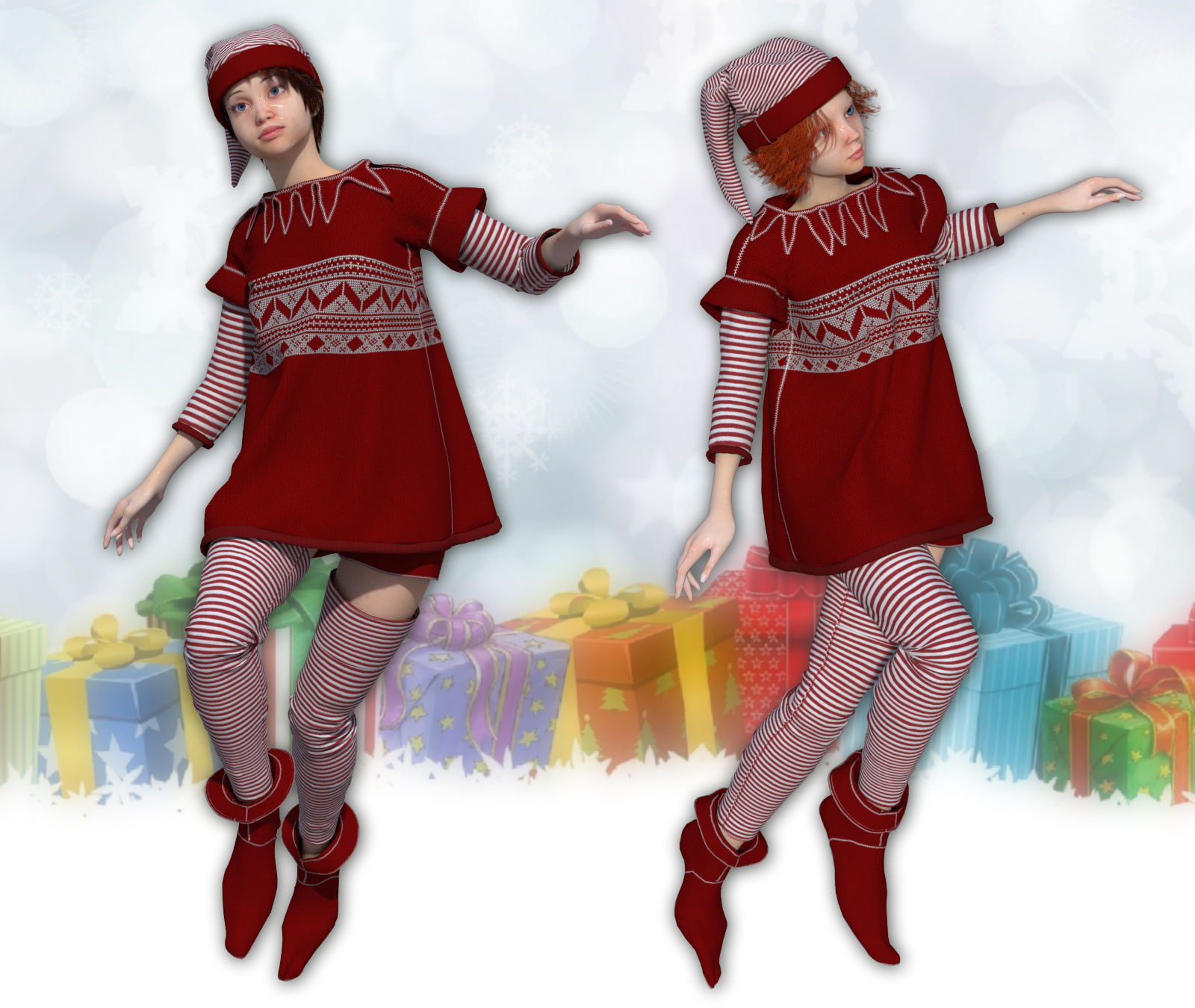 Christmas Pixie for La Femme and Anime by N/A