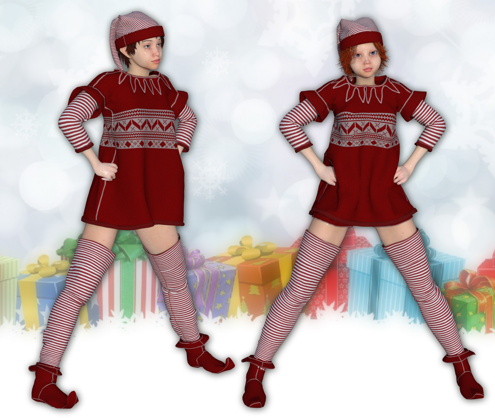 Christmas Pixie for La Femme and Anime by N/A