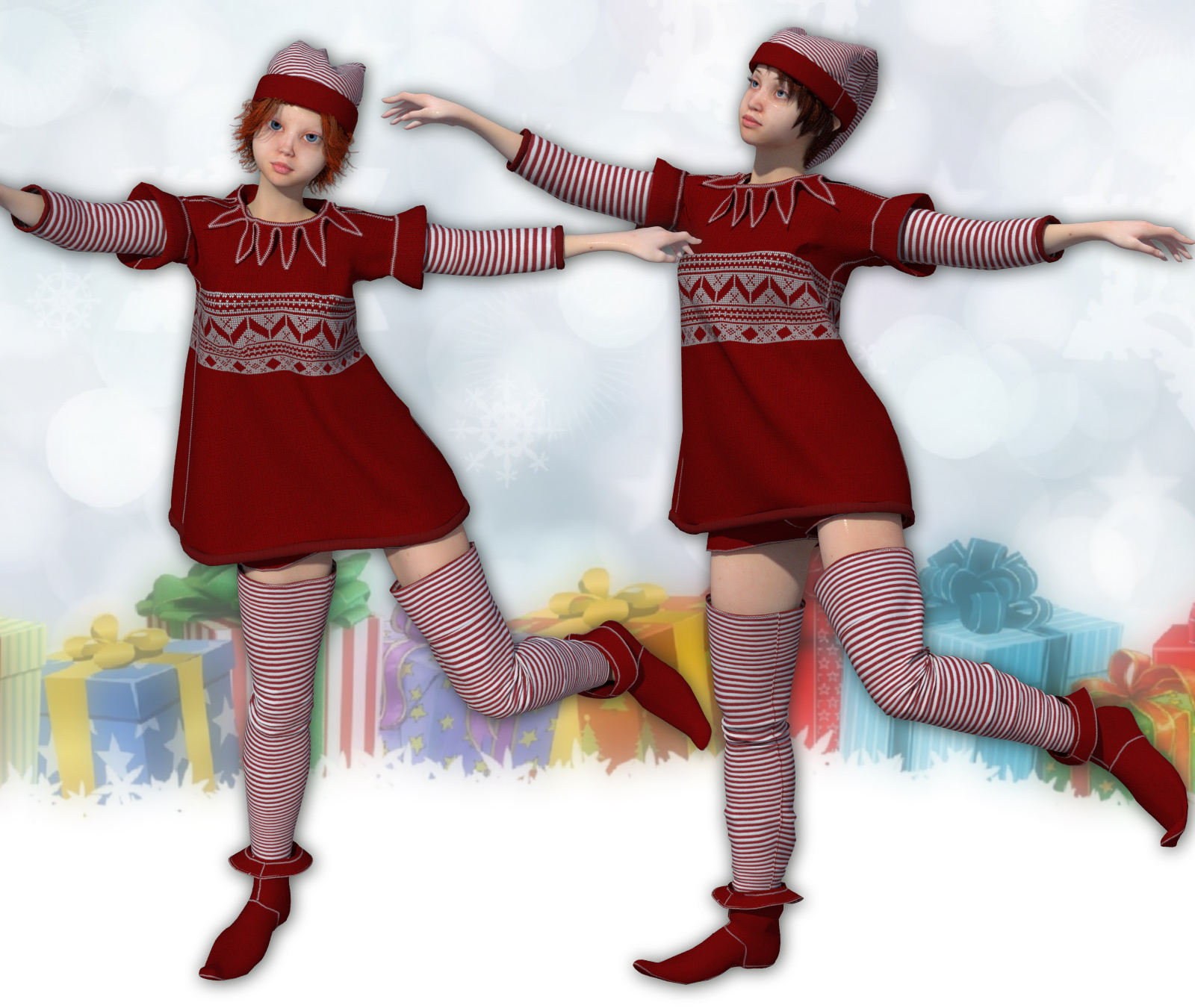 Christmas Pixie for La Femme and Anime by N/A