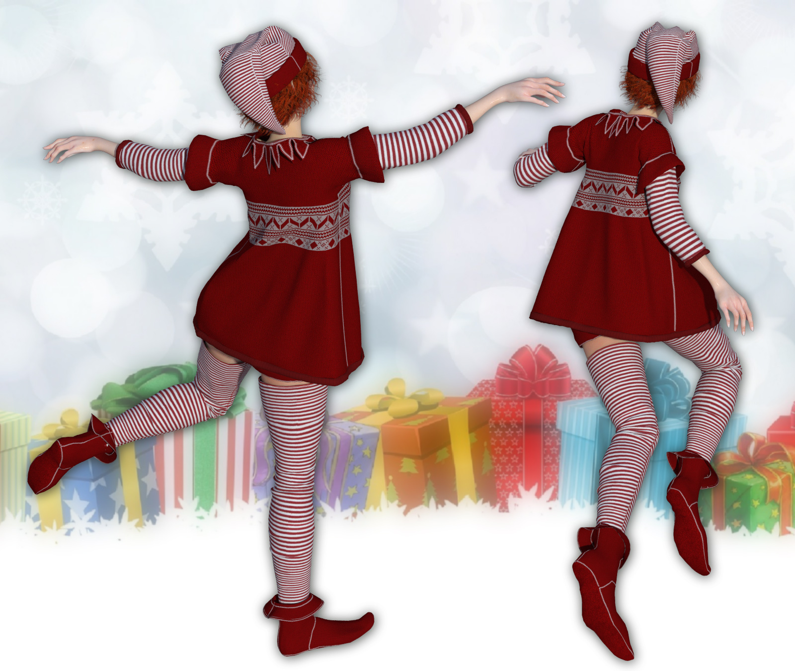 Christmas Pixie for La Femme and Anime by N/A