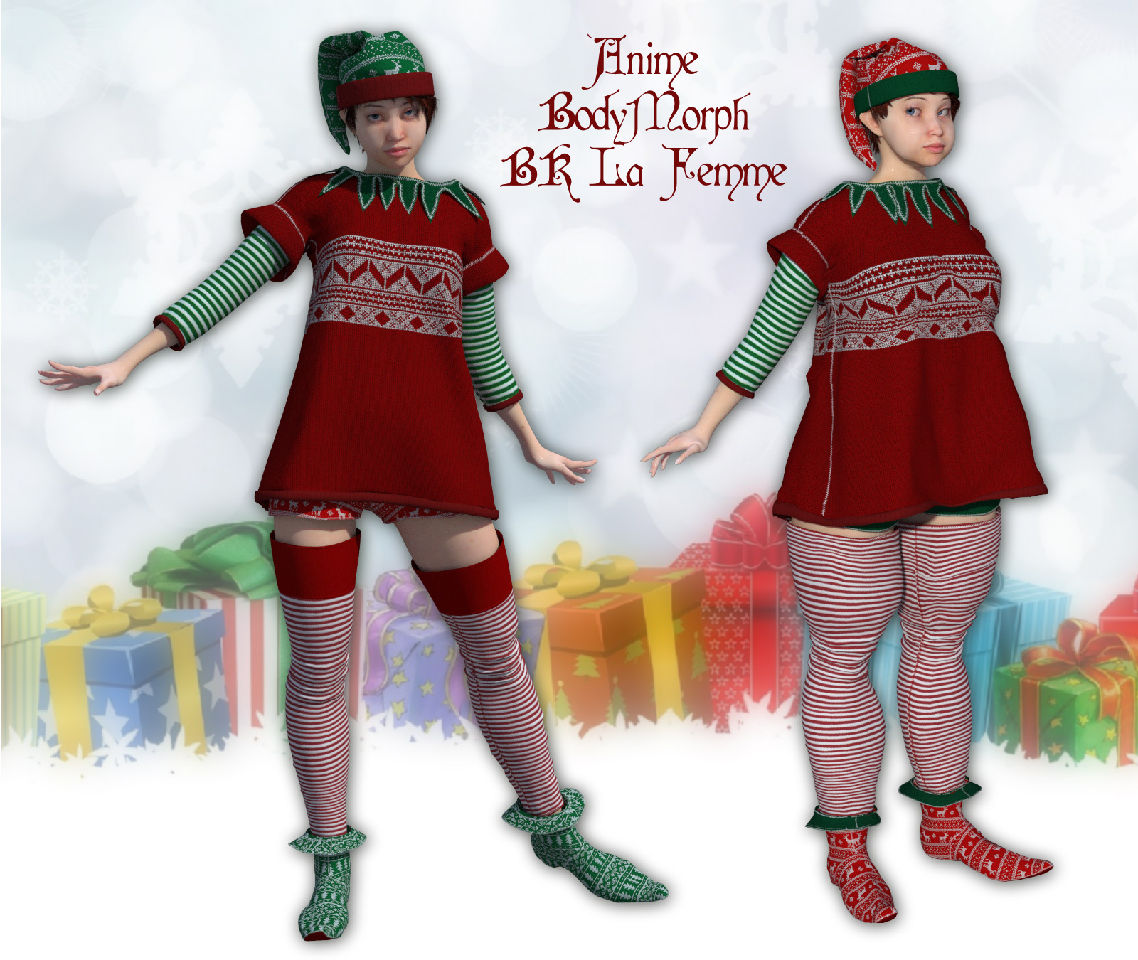 Christmas Pixie for La Femme and Anime by N/A